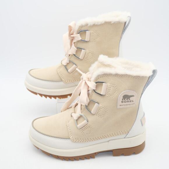 NEW SOREL Tivoli IV WOMEN'S 5 Insulated Winter Boots Ceramic Buff Cream Tan - Picture 2 of 7